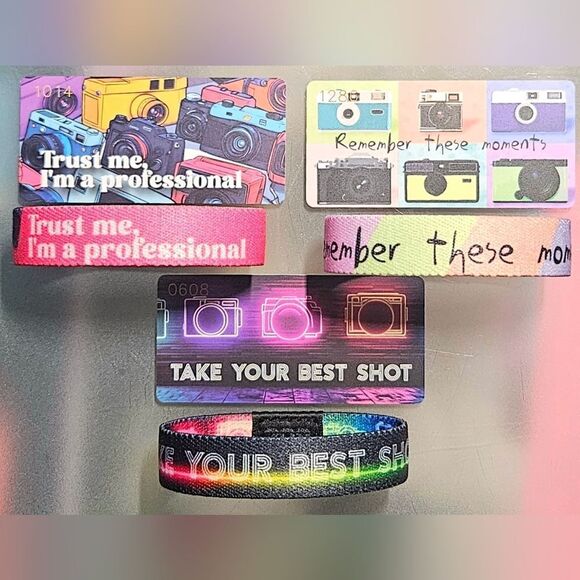 ZOX MEMORIES PHOTOGRAPHY BUNDLE affirmations collectible vintage wristbands - Picture 2 of 4